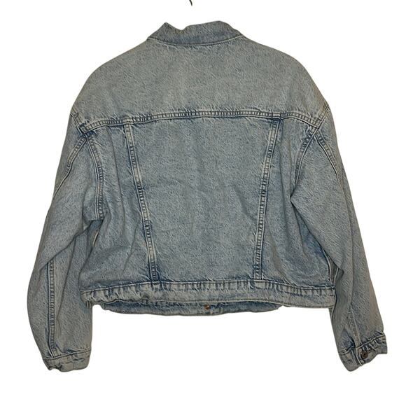 Old Navy Cropped Light Wash Jean Jacket xl - Picture 2 of 5